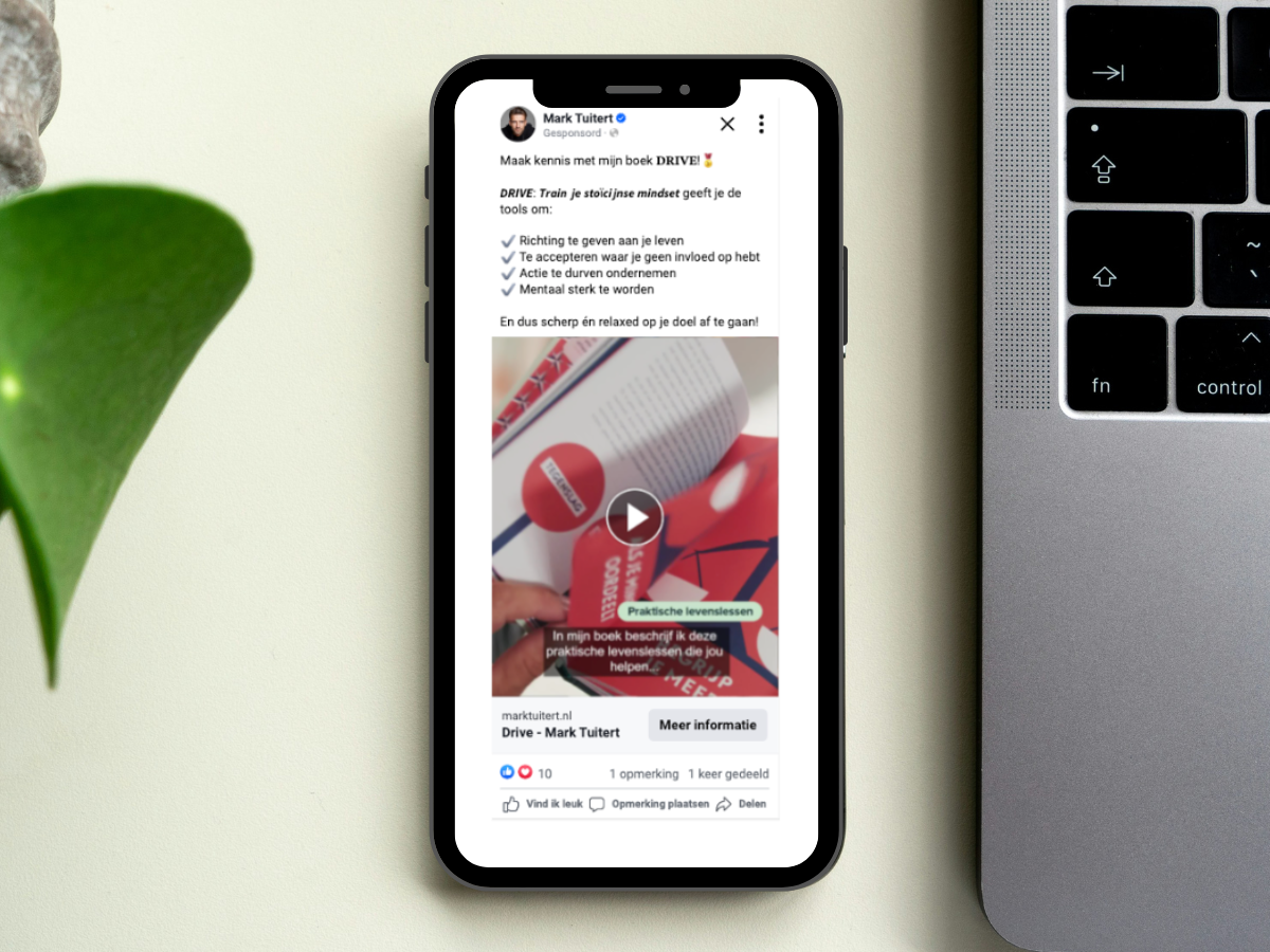 Facebook advertentie Mark Tuitert 